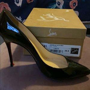 Christian Louboutin BLK Patent Corneille Pumps